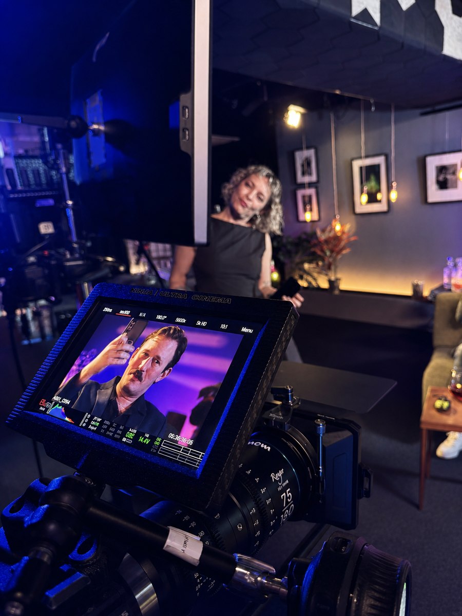 Behind the scenes on a JJ Splice Showreels shoot